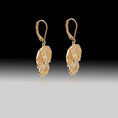 Load image into Gallery viewer, Golden Dachshund Drop Earrings- 925 Sterling Silver Gold Plated
