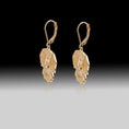 Load image into Gallery viewer, Golden Dachshund Drop Earrings- 925 Sterling Silver Gold Plated

