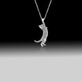 Load image into Gallery viewer, Climbing Cat Necklace- 925 Sterling Silver

