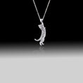 Load image into Gallery viewer, Climbing Cat Necklace- 925 Sterling Silver
