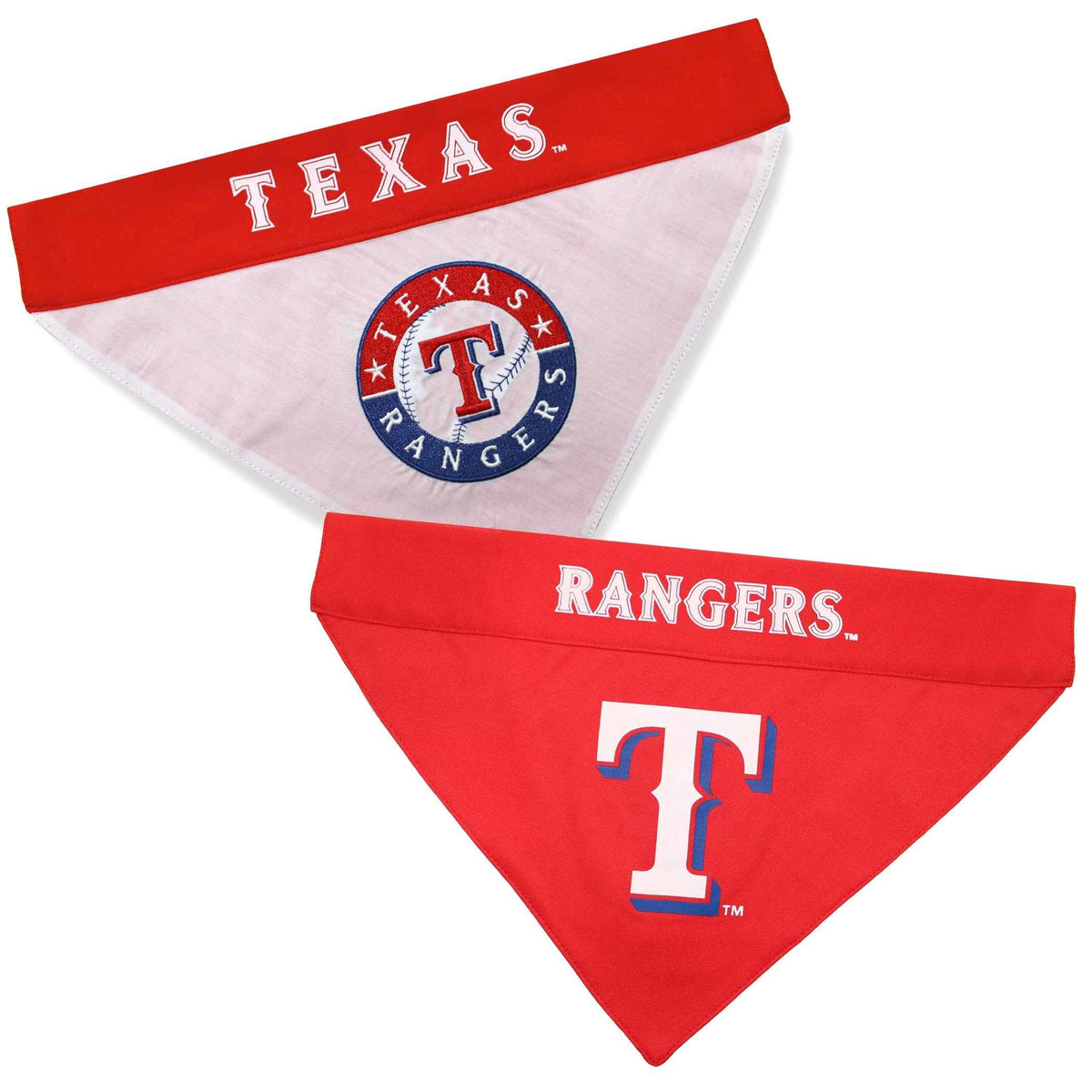 Texas Rangers Reversible Dog Bandana
