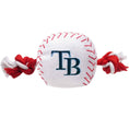 Load image into Gallery viewer, Tampa Bay Rays Nylon Baseball Rope Toy
