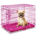 Load image into Gallery viewer, 24-42" Collapsible Pink Dog Crate RED24-42
