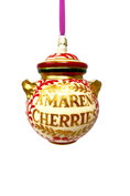 Load image into Gallery viewer, Amarena Cherries Jar Glass Christmas Ornament
