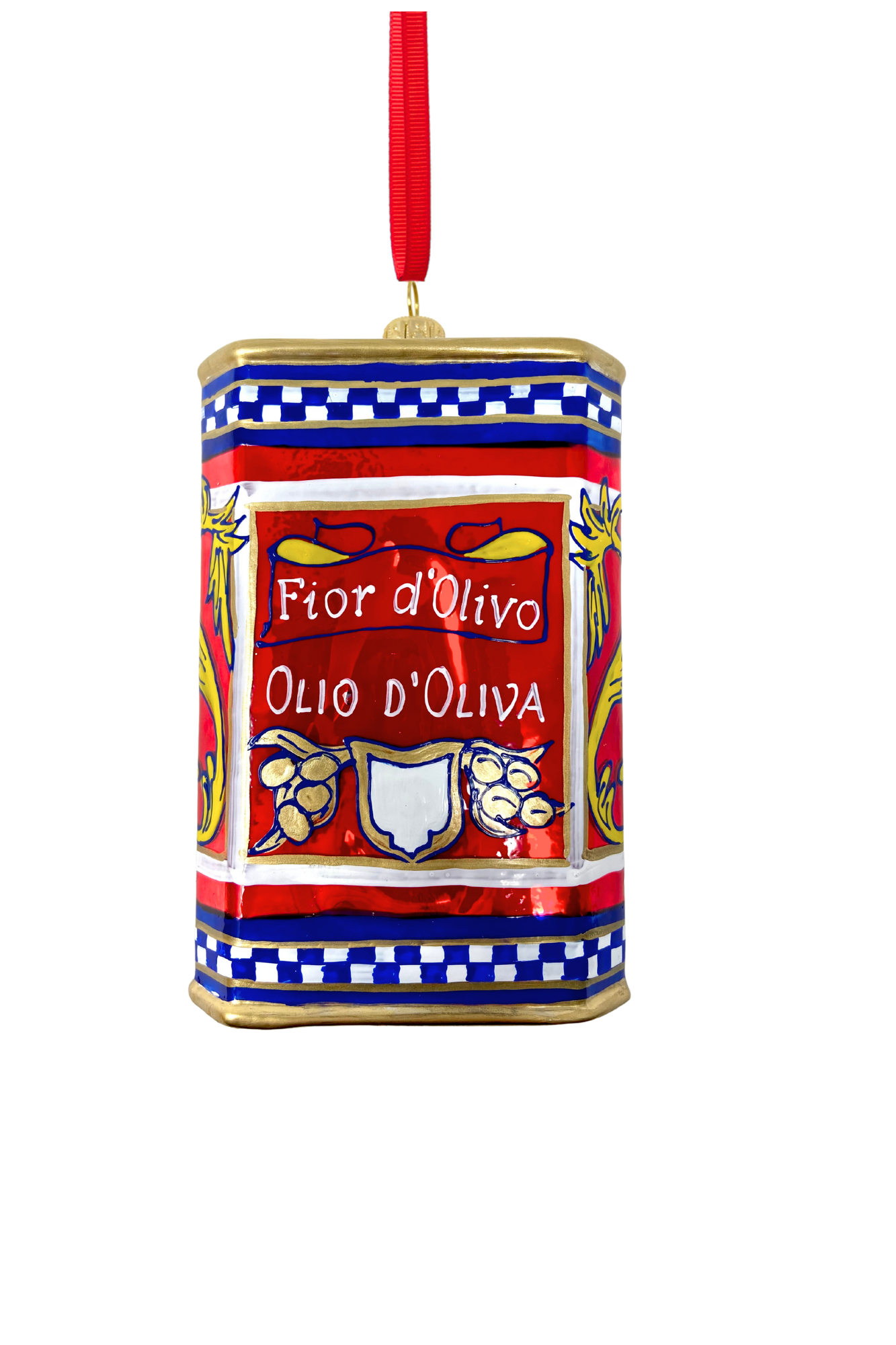 Fior D'Olivo Polish Glass Ornament - Southlake Paws