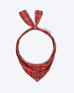 WINTER BANDANA Red Plaid