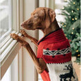 Load image into Gallery viewer, Red Reindeer Shawl Dog Sweater
