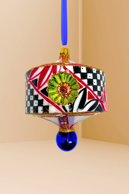 Ricchezza Lantern Glass Christmas Ornament - Southlake Paws