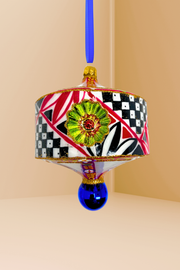 Ricchezza Lantern Glass Christmas Ornament