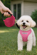 Load image into Gallery viewer, Parisian Pet 'Crystal Retractable Leash Dark Pink' for Dogs & Cats – Durable, Stylish 16-Foot Leash with Ergonomic Handle

