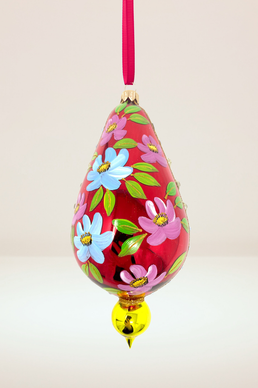 Florentine Romanza Polish Glass Ornament - Southlake Paws