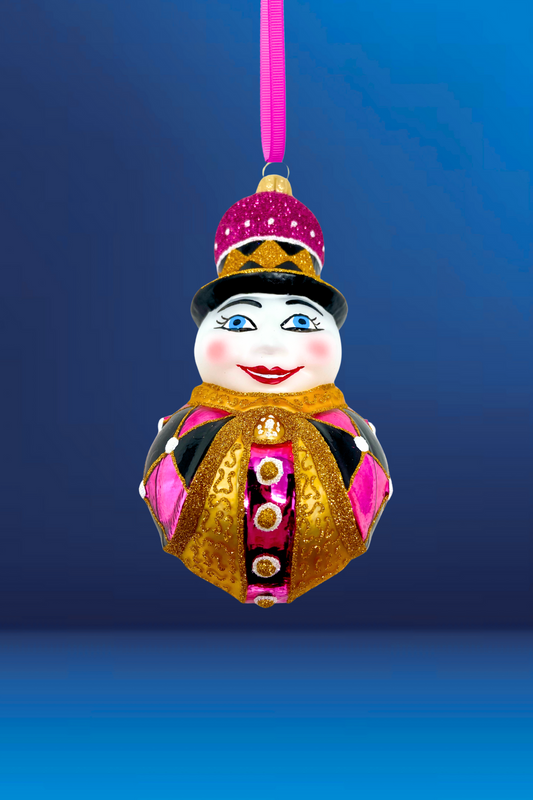 Rosie Noelle Snowman Glass Ornament - Southlake Paws