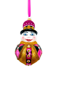 Load image into Gallery viewer, Rosie Noelle Snowman Glass Ornament - Southlake Paws
