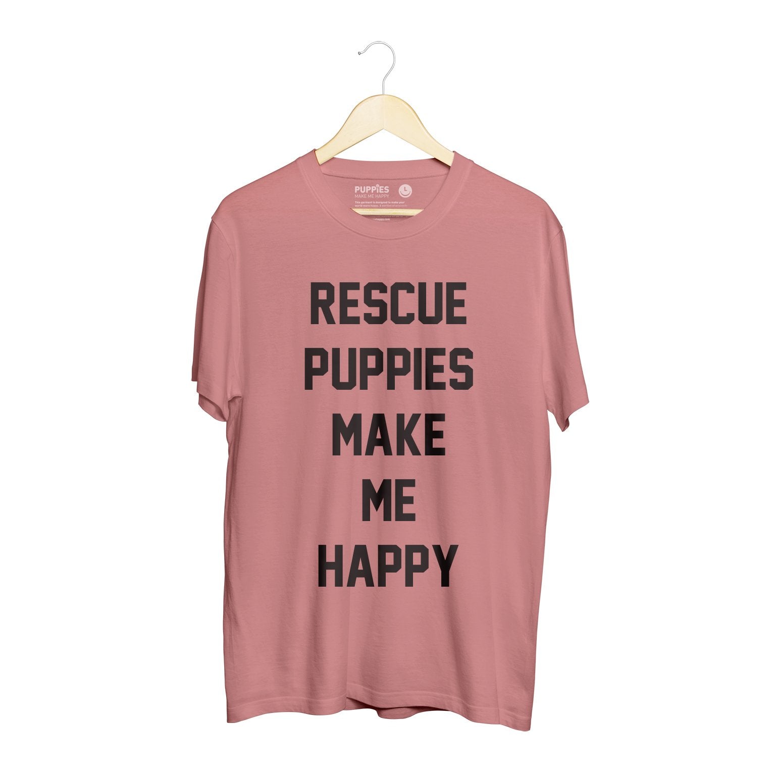 Rescue Puppies Make Me Happy Title | Uni-Sex Crewneck Tee