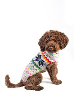 Rainbow Snowflake Dog Sweater