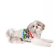 Rainbow Snowflake Dog Sweater