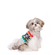 Rainbow Snowflake Dog Sweater
