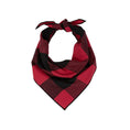 Load image into Gallery viewer, Red Buffalo Plaid Dog Bandana
