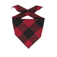 Load image into Gallery viewer, Red Buffalo Plaid Dog Bandana

