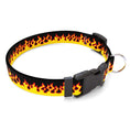 Load image into Gallery viewer, Personalized Red Flames Dog Collar
