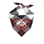 Red Heart Valentine Dog Bandana