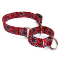 Load image into Gallery viewer, Red Lace Flowers Dog Collar
