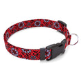 Load image into Gallery viewer, Red Lace Flowers Dog Collar
