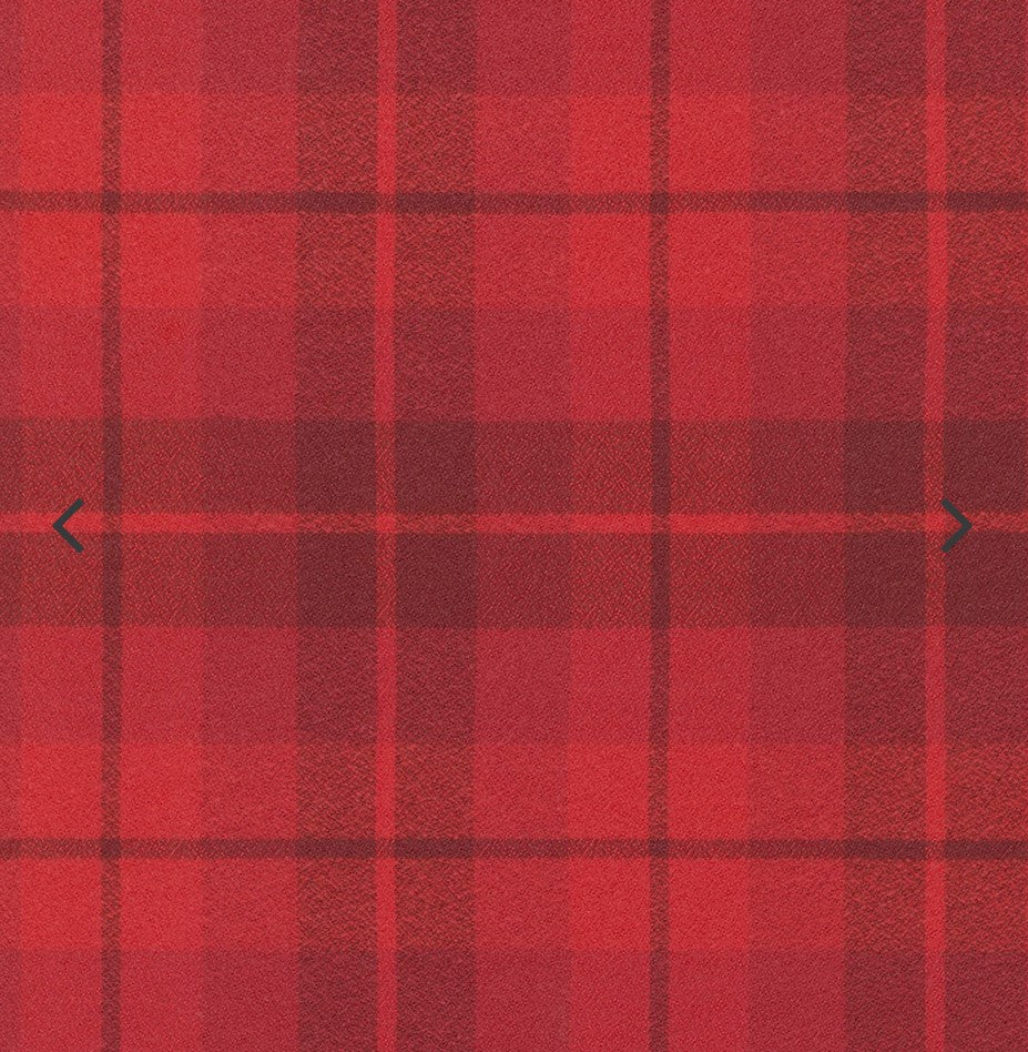 Red Luxe Flannel Bandana