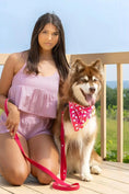 Load image into Gallery viewer, Red Mountain Syrah Dog Bandana & Matching Keychain - Southlake Paws
