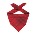Load image into Gallery viewer, Red Plaid Luxe Flannel Bandana
