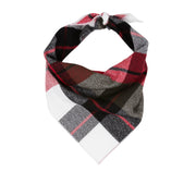 Red Plaid Luxe Flannel Dog Bandana