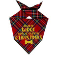Load image into Gallery viewer, Red Tartan Christmas Dog Bandana
