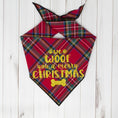 Load image into Gallery viewer, Red Tartan Christmas Dog Bandana
