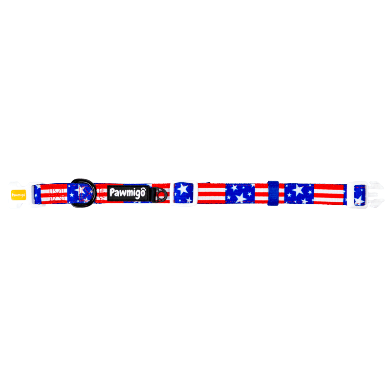 Red, White, & Bark Classic Collar - Southlake Paws