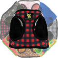 Load image into Gallery viewer, EcoBark Step In Dog Harness - XXXS to Small Breeds- Reflective Soft Mesh Harness for Teacup, Small Dogs and Puppies / Buffalo Plaid
