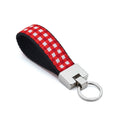 Load image into Gallery viewer, Red Gingham Key Ring
