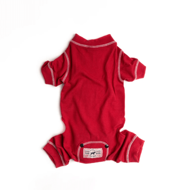 Red Thermal Pajamas - Southlake Paws