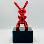 Red Balloon Rabbit Statue
