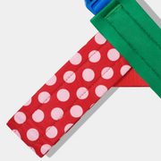 Red Polka Dot Chroma Dog Harness & Leash Set