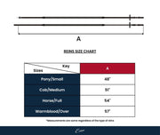 ExionPro Tri-Colour Training Rubber Reins