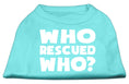 Load image into Gallery viewer, Pet Shirt "Who Rescued Who?"
