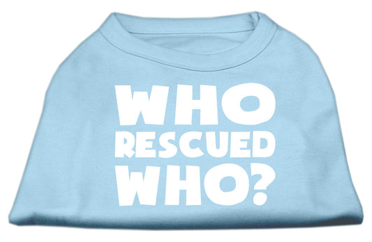 Pet Shirt "Who Rescued Who?"
