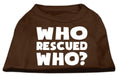 Load image into Gallery viewer, Pet Shirt "Who Rescued Who?"
