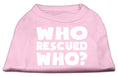 Load image into Gallery viewer, Pet Shirt "Who Rescued Who?"
