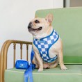 Load image into Gallery viewer, Frenchie Duo Reversible Harness - Royal Blue
