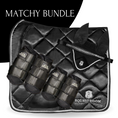 Load image into Gallery viewer, B&W - Black Saddle Pad Set

