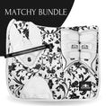 Load image into Gallery viewer, B&W - Floral Saddle Pad Set
