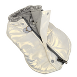 Runner Coat Metallic Pearl White