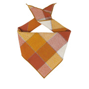 Rust Plaid Luxe Flannel Dog Bandana
