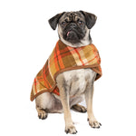 Rust Plaid Dog Coat